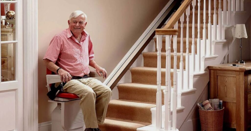 chair lift on stairs