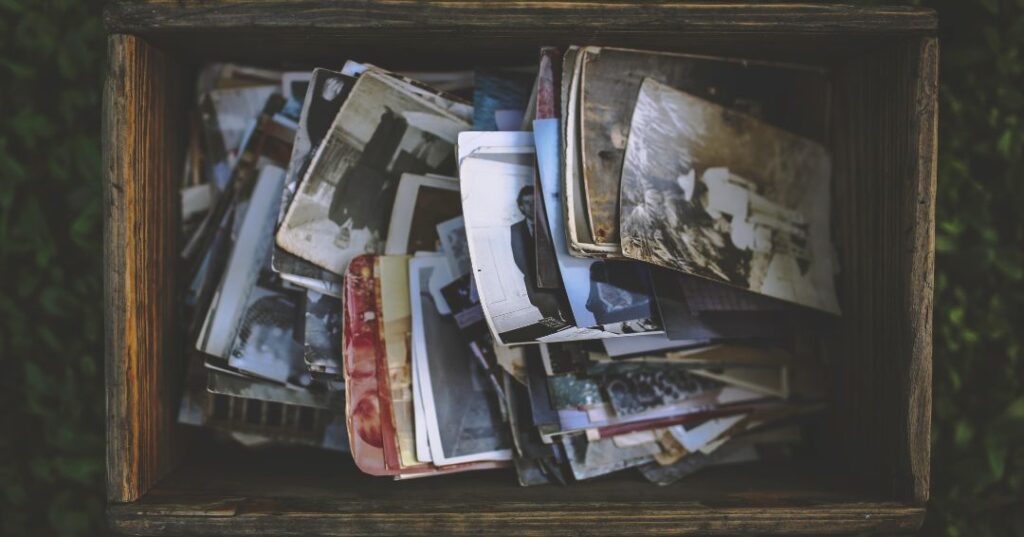 memory box of photos