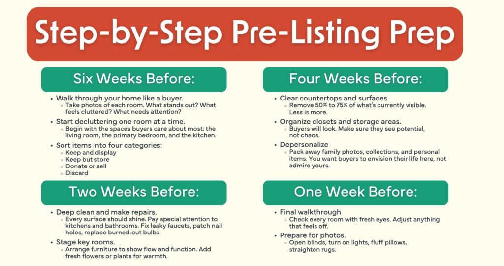 Pre-listing prep checklist